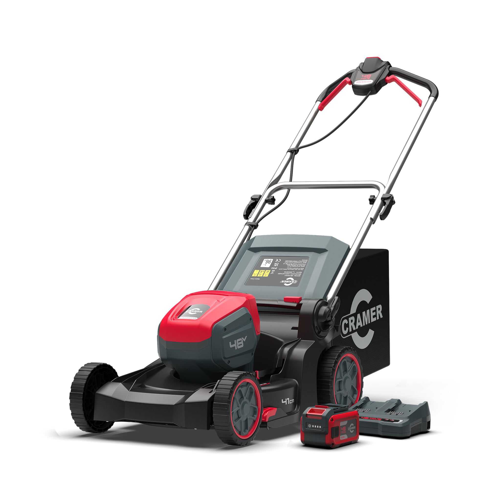 Cramer 48V Elektrische Grasmaaier 41 cm met 4Ah Accu - 2505686UB