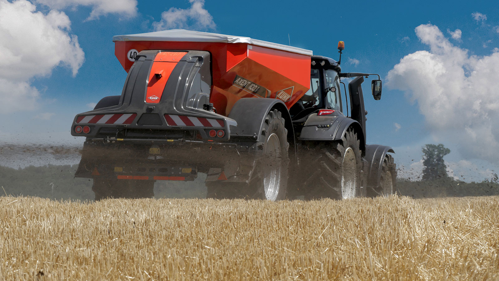 KUHN AXENT 90.1 / 100.1 - getrokken kunstmeststrooier met grote capaciteit - Afbeelding 7