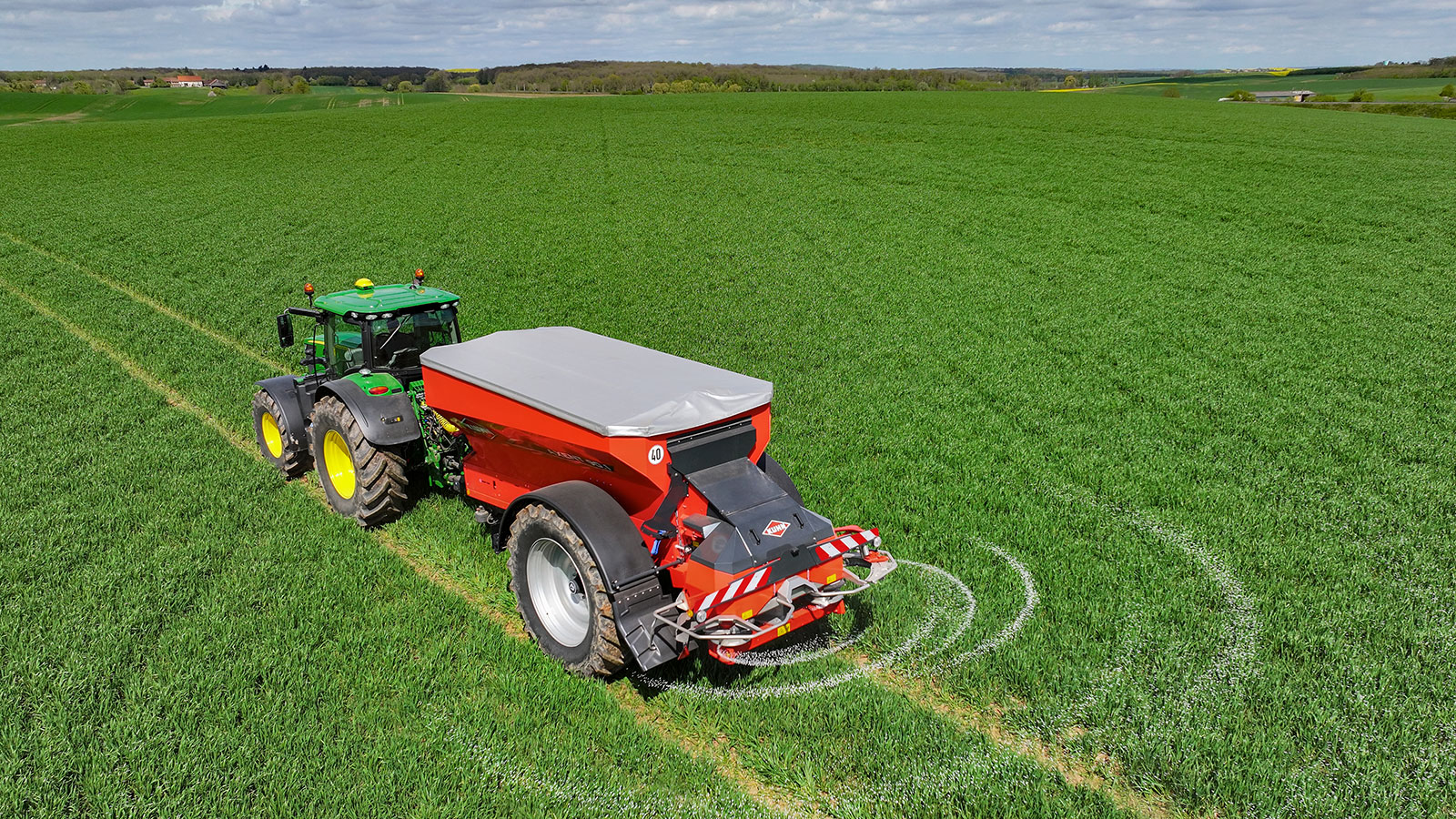 KUHN AXENT 90.1 / 100.1 - getrokken kunstmeststrooier met grote capaciteit - Afbeelding 9