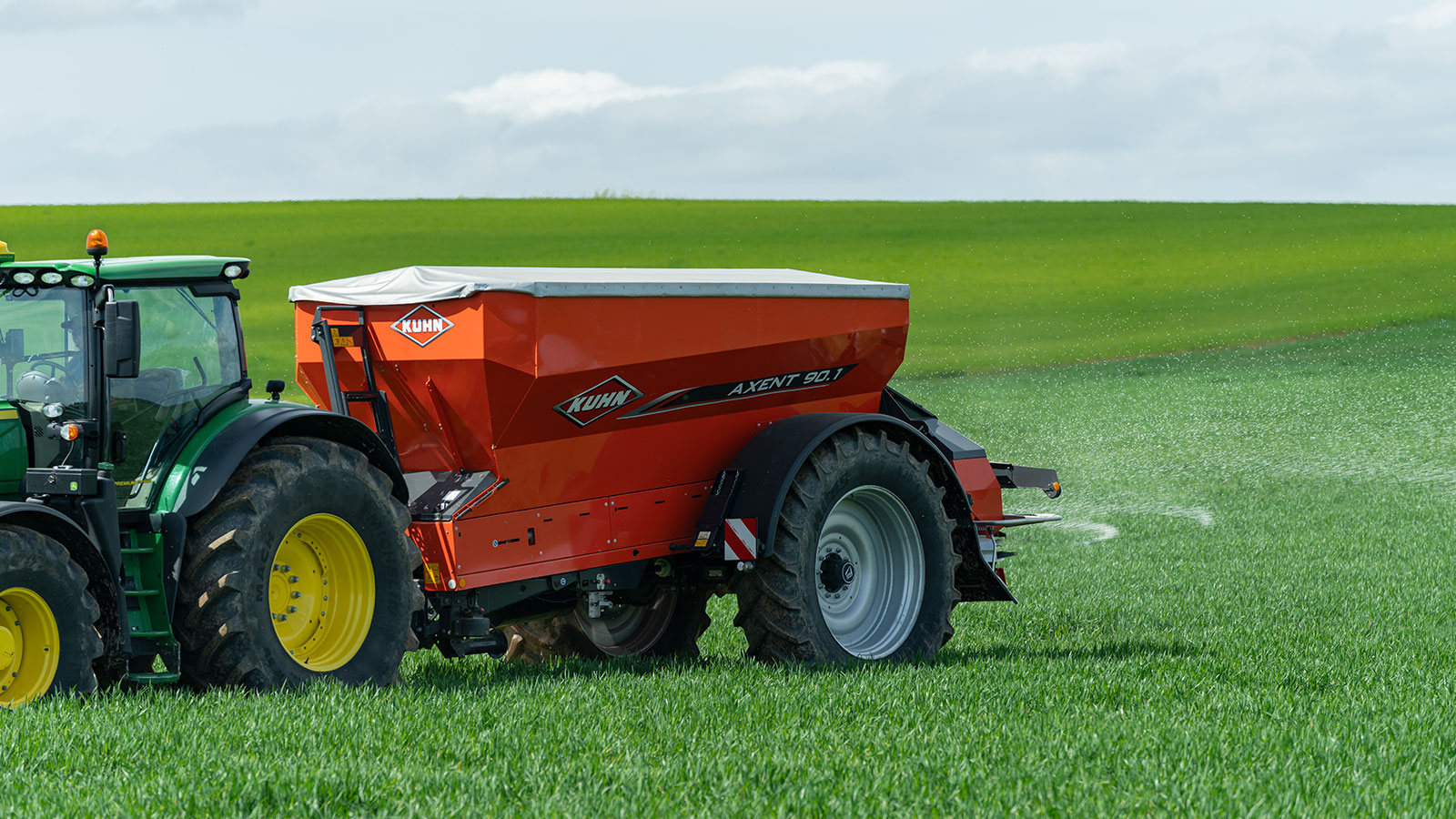 KUHN AXENT 90.1 / 100.1 - getrokken kunstmeststrooier met grote capaciteit - Afbeelding 12
