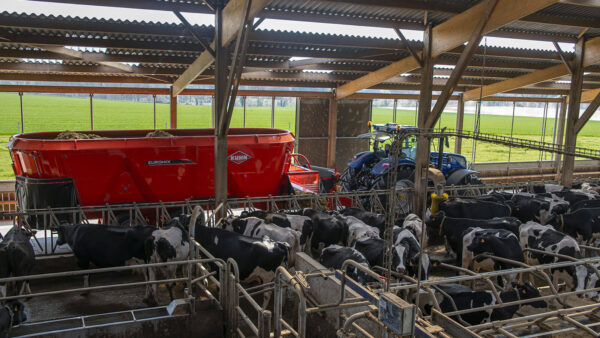 KUHN EUROMIX 3 CL - voermengwagen met drie vijzels en dwarsband
