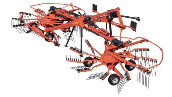 KUHN GA 1001 P / 1031 P - aanbouw cirkelhark met twee rotoren en middenafleg