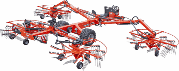 KUHN GA 10031 - cirkelhark met vier rotoren en middenafleg