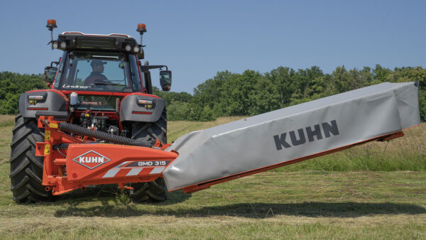 KUHN GMD 105 - aanbouw schijvenmaaier met verticale opklap