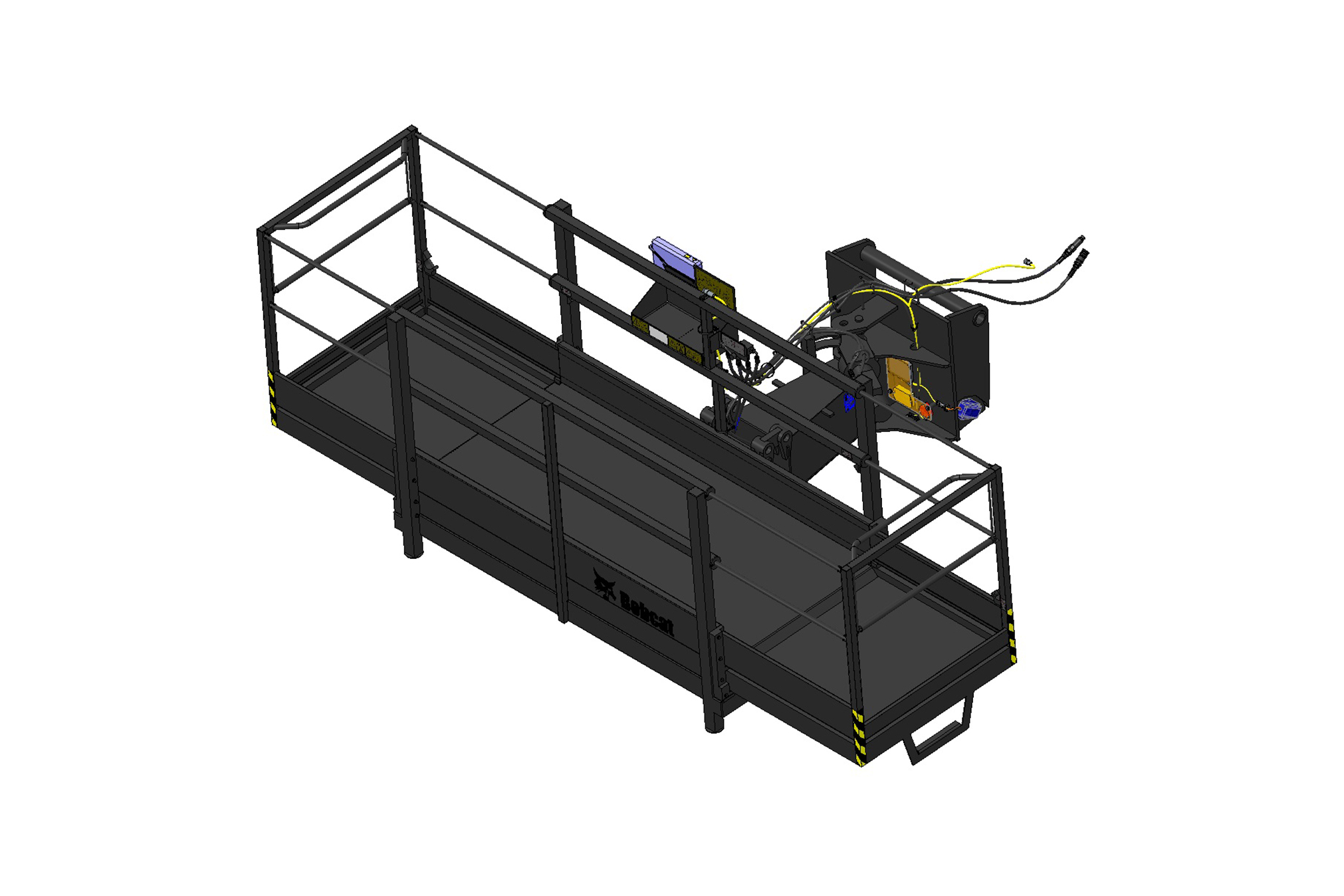 Bobcat Werkplatform, uitschuifbaar roterend