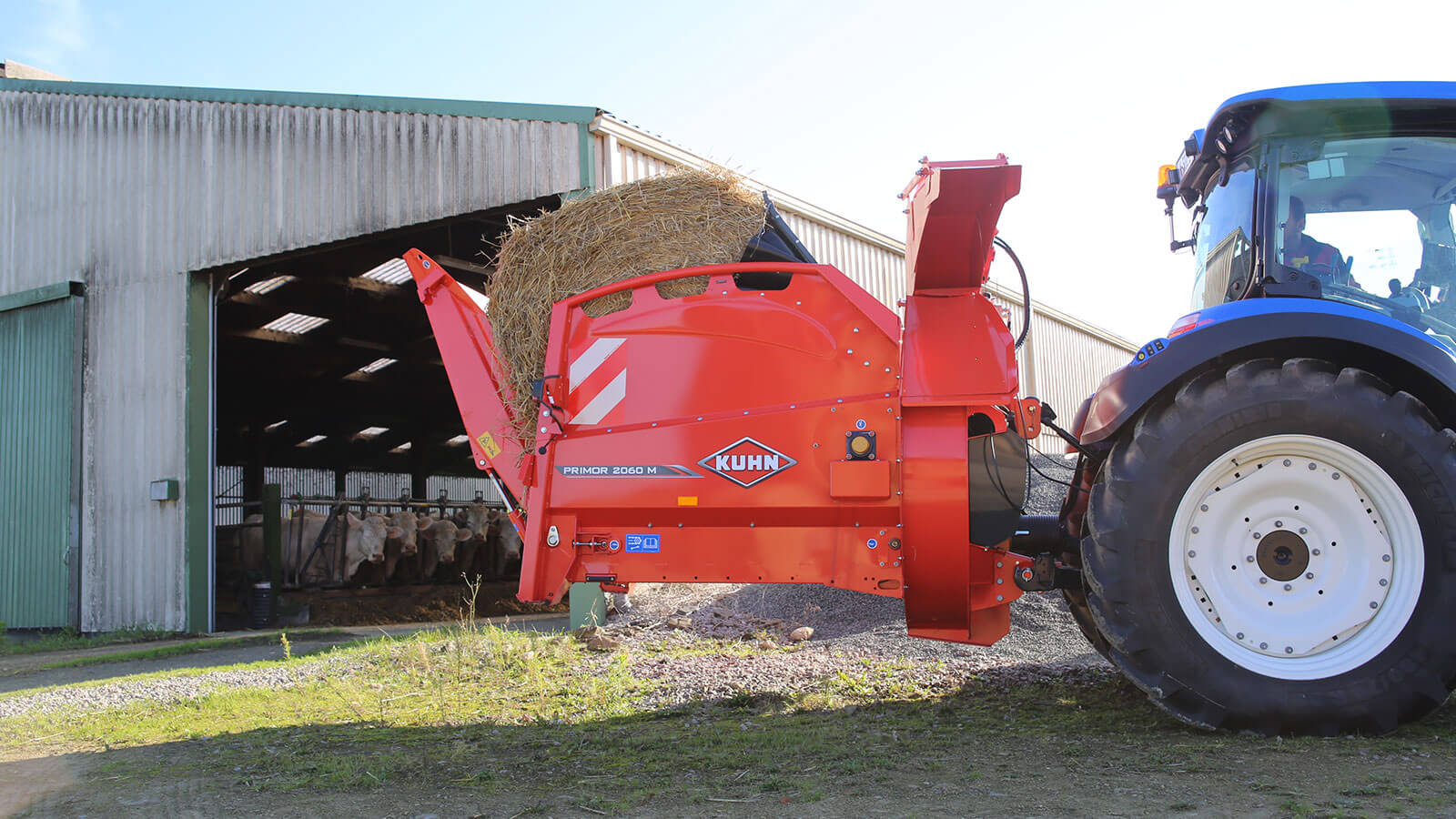KUHN PRIMOR 2060 M - aanbouw stroblazer en voerverdeler - Afbeelding 3