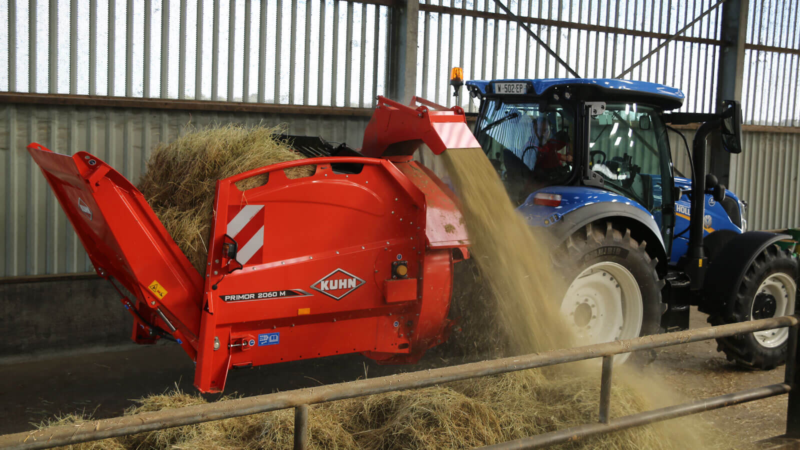 KUHN PRIMOR 2060 M - aanbouw stroblazer en voerverdeler - Afbeelding 4