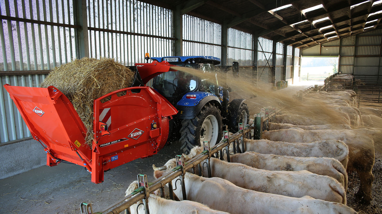 KUHN PRIMOR 2060 M - aanbouw stroblazer en voerverdeler - Afbeelding 6
