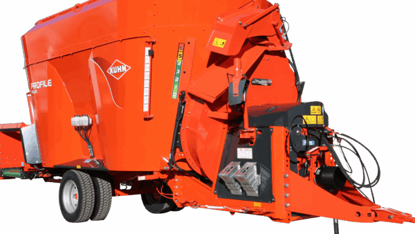 KUHN PROFILE PLUS 2 CS - compacte voermengwagen met twee vijzels en strooiblazer