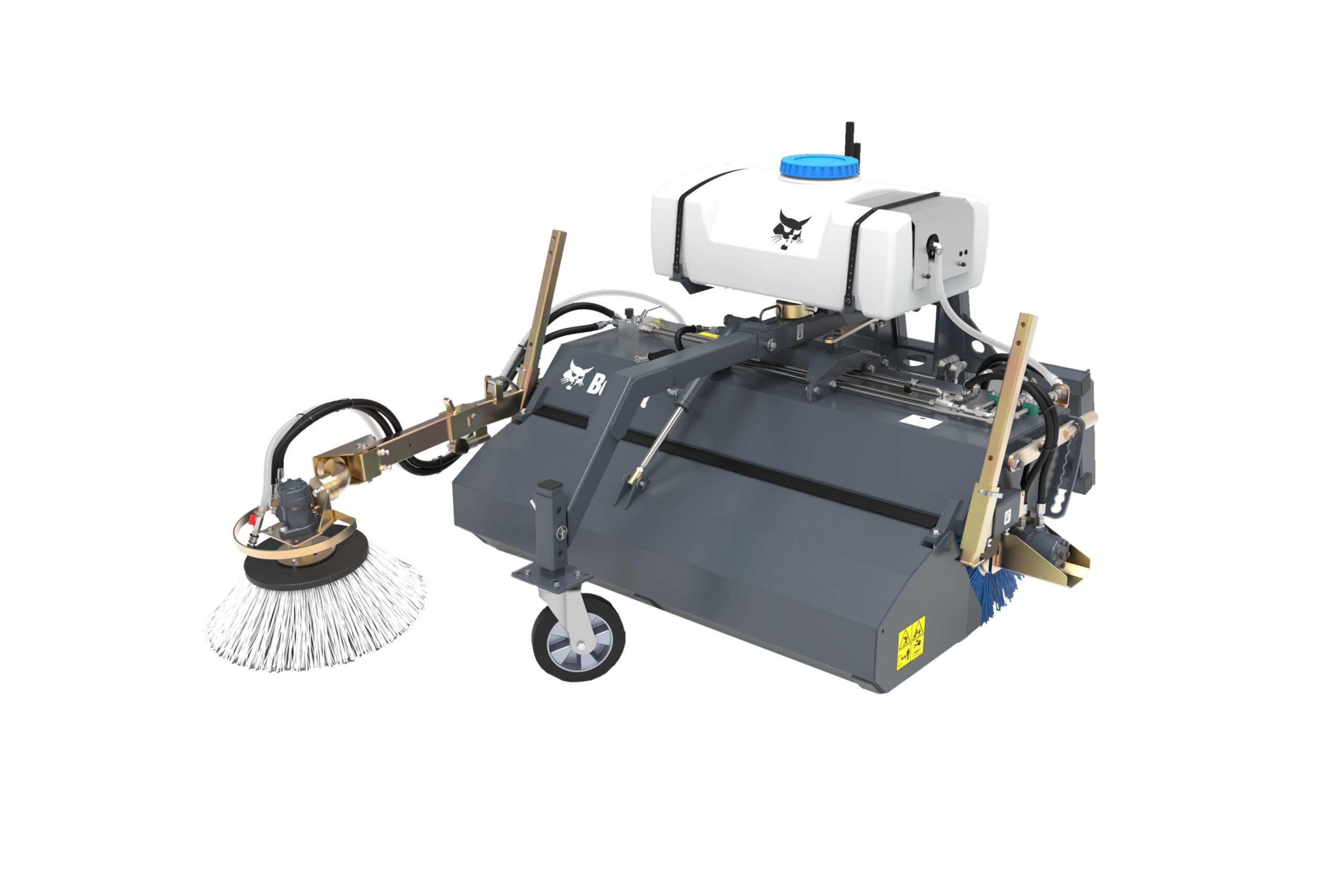 Bobcat Bezem met opvangbak, multifunctioneel